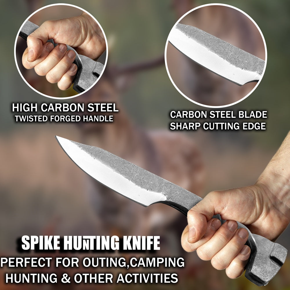 Railroad spike knife